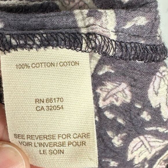 Vintage Y2K Free People Boho Kantha Trim Hippie Peasant Milkmaid Top Size 8 - Picture 4 of 8